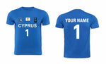 "Your Name" Cyprus National Team T-Shirt